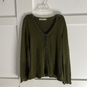 VEIRJEN Women’s M/L Olive Green Sweater